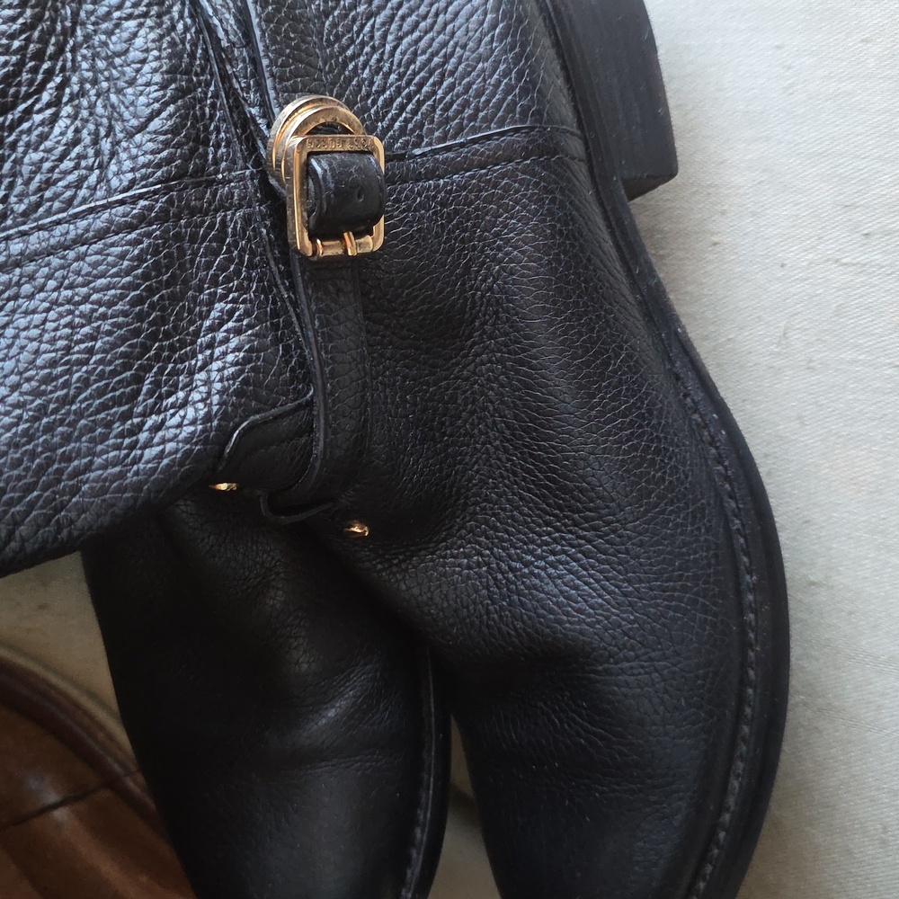Tori Burch Black Leather Riding Boots - Picture 5 of 10